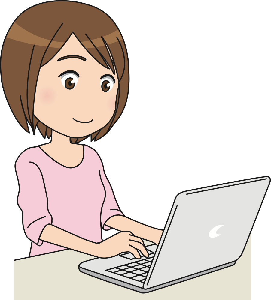 OnlineLabels Clip Art  Female  Computer User